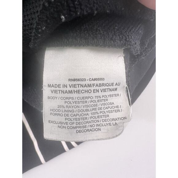 Nike Dri Fit Sweatshirt Womens Extra Large Black White Hooded Sports Y2K Active - Picture 7 of 9